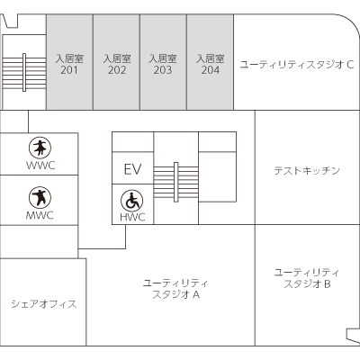 館内地図2F